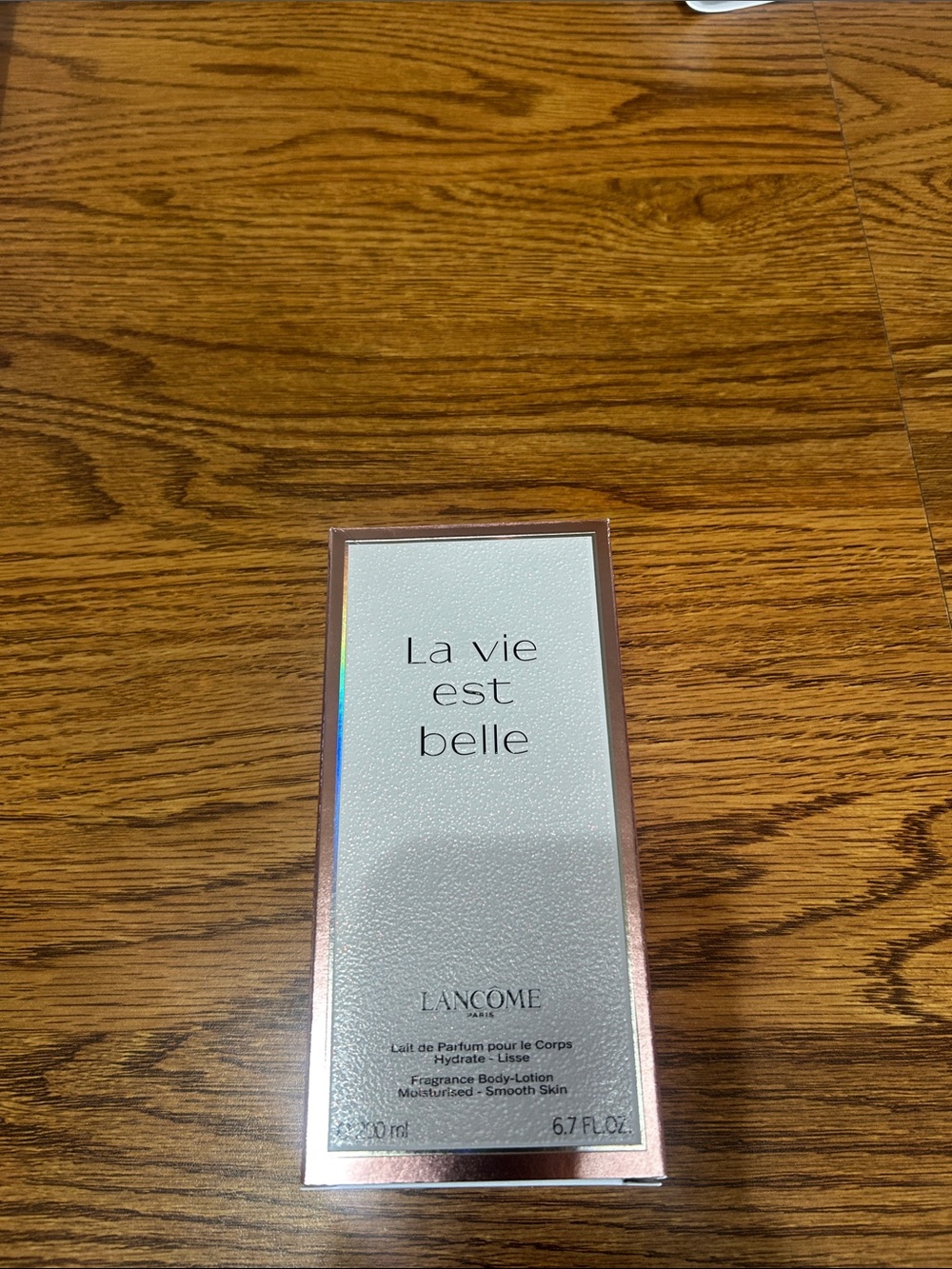 Lancome La Vie Est Belle Body Lotion - Silver & Rose Gold Packaging